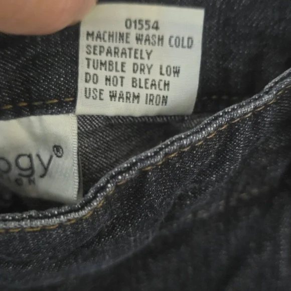 Jeanology Collection Classic Dark Blue Wide Leg Jeans, Sz12 - Picture 3 of 12